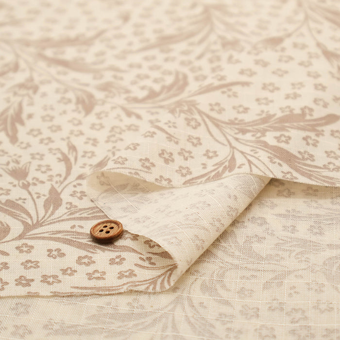 C/L Ripstop Printed Fabric - Flower - nomura tailor