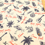 Air Tumbler Finish, Cotton Broad Printed Fabric - Resort - nomura tailor