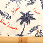 Air Tumbler Finish, Cotton Broad Printed Fabric - Resort - nomura tailor
