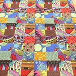 Cotton Sheeting printed Fabric - African Square - nomura tailor
