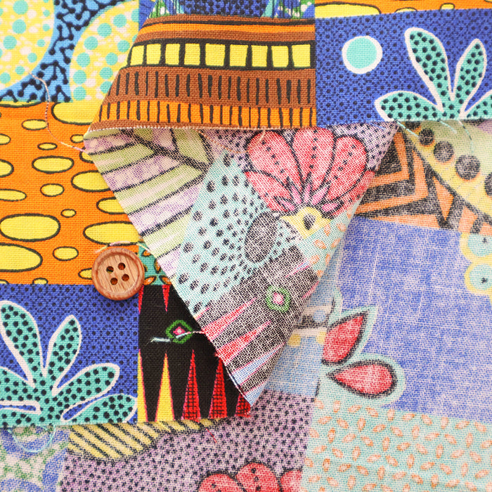 Cotton Sheeting printed Fabric - African Square - nomura tailor