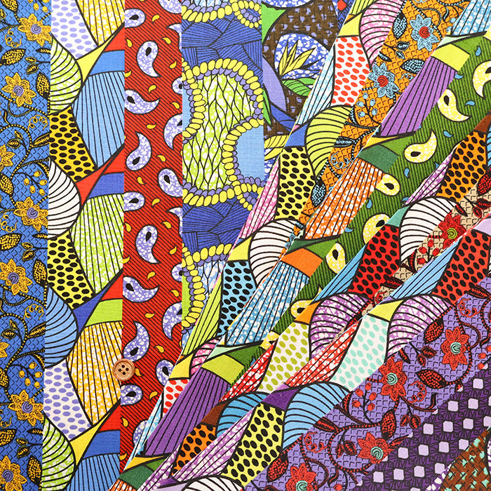 Cotton Sheeting printed Fabric - African Stripe - nomura tailor