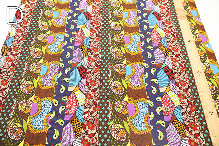 Cotton Sheeting printed Fabric - African Stripe - nomura tailor