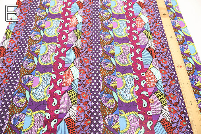 Cotton Sheeting printed Fabric - African Stripe - nomura tailor