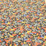 Cotton Broad Lame (Glitter) Printed Fabric - Bingata Style - nomura tailor