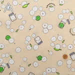 Cotton Sheeting printed Fabric - Little Mystery Fluffy Kesaran Pasaran - nomura tailor