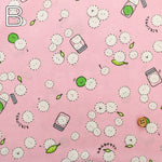 Cotton Sheeting printed Fabric - Little Mystery Fluffy Kesaran Pasaran - nomura tailor