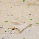 Cotton Sheeting printed Fabric - Little Mystery Fluffy Kesaran Pasaran - nomura tailor