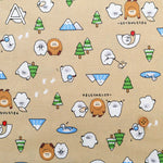 Cotton Sheeting printed Fabric - Little Mystery Yamato Forest Monsters - nomura tailor