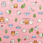 Cotton Sheeting printed Fabric - Little Mystery Yamato Forest Monsters - nomura tailor