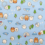 Cotton Sheeting printed Fabric - Little Mystery Yamato Forest Monsters - nomura tailor