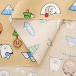 Cotton Sheeting printed Fabric - Little Mystery Yamato Forest Monsters - nomura tailor