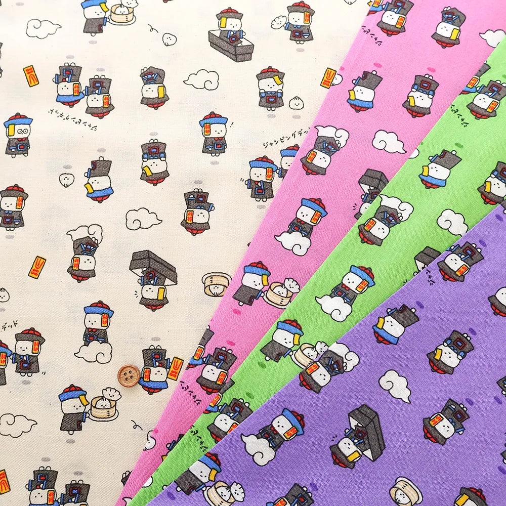 Cotton Sheeting printed Fabric リトルミステリー ジャンピングデッド - nomura tailor
