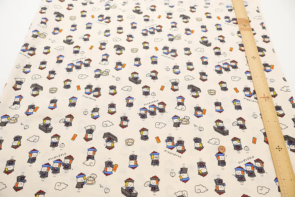 Cotton Sheeting printed Fabric リトルミステリー ジャンピングデッド - nomura tailor