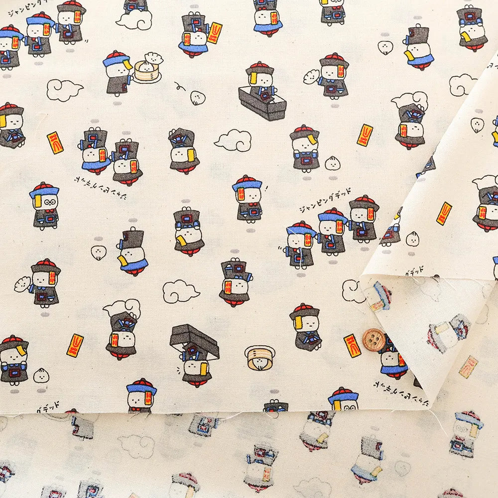 Cotton Sheeting printed Fabric リトルミステリー ジャンピングデッド - nomura tailor