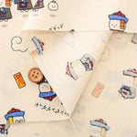 Cotton Sheeting printed Fabric リトルミステリー ジャンピングデッド - nomura tailor