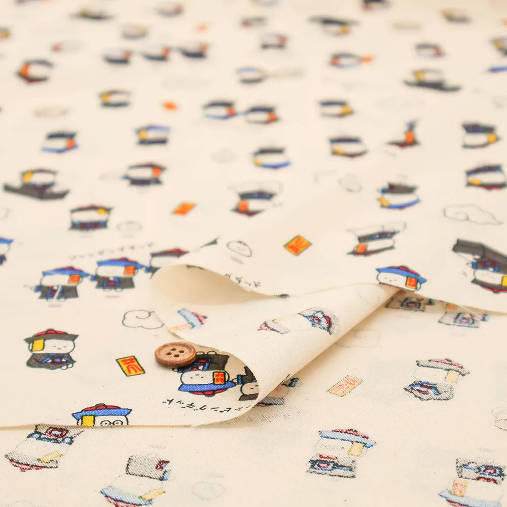 Cotton Sheeting printed Fabric リトルミステリー ジャンピングデッド - nomura tailor