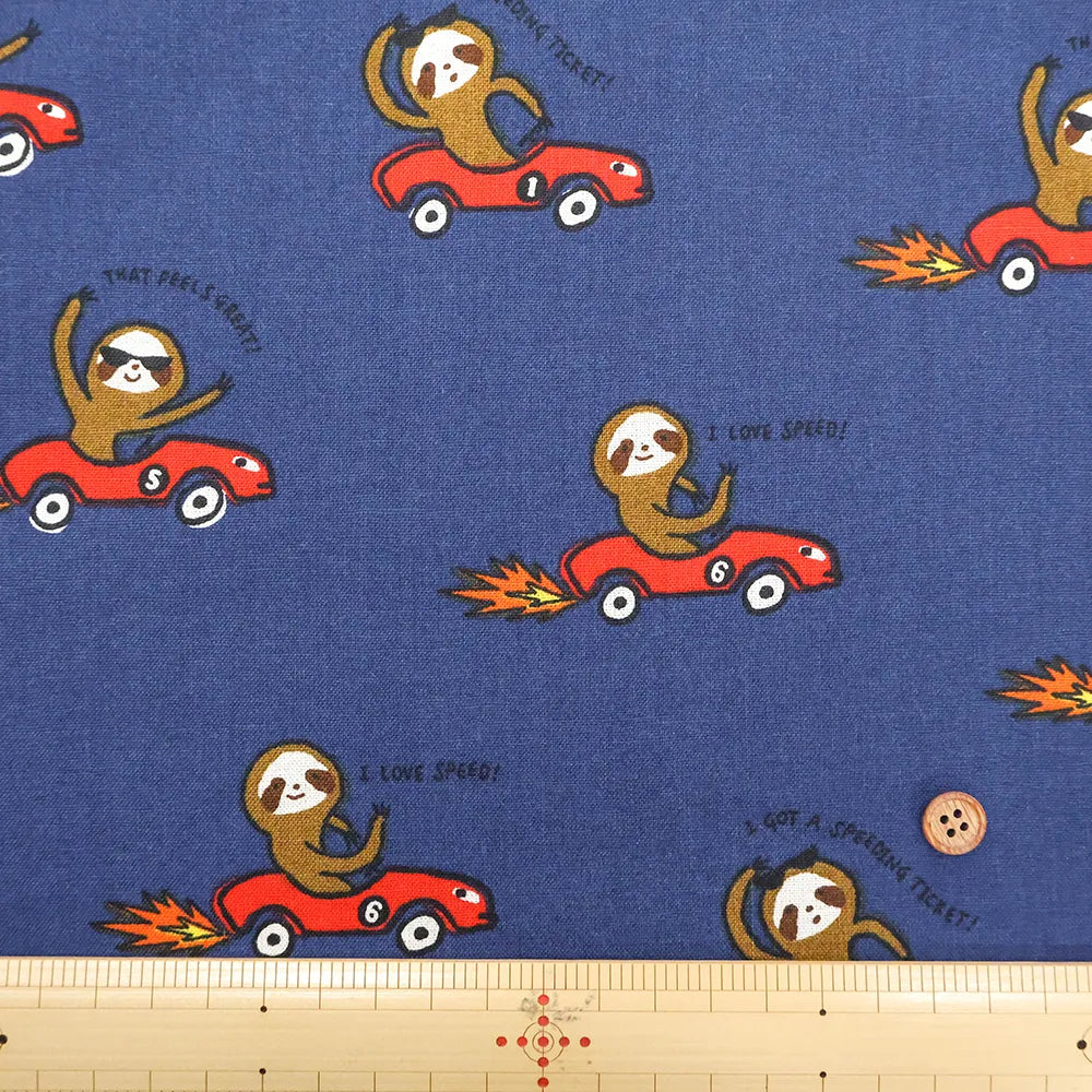 C/L Sheeting Printed Fabric - Sloth - nomura tailor