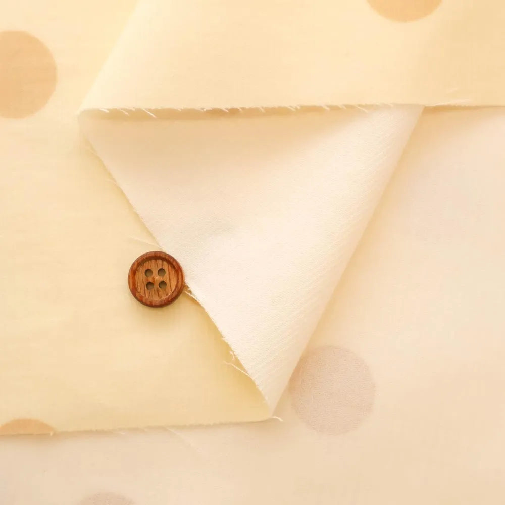 Cotton Corduroy Printed Fabric - Dot - nomura tailor