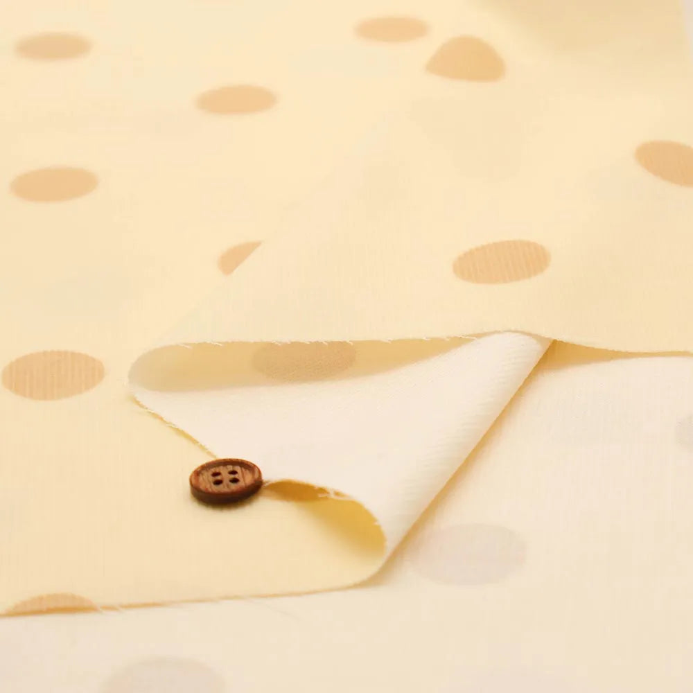 Cotton Corduroy Printed Fabric - Dot - nomura tailor
