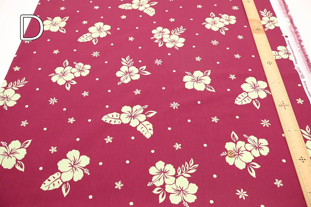 T/C Printed Fabric core yarn - Hawaiian - nomura tailor