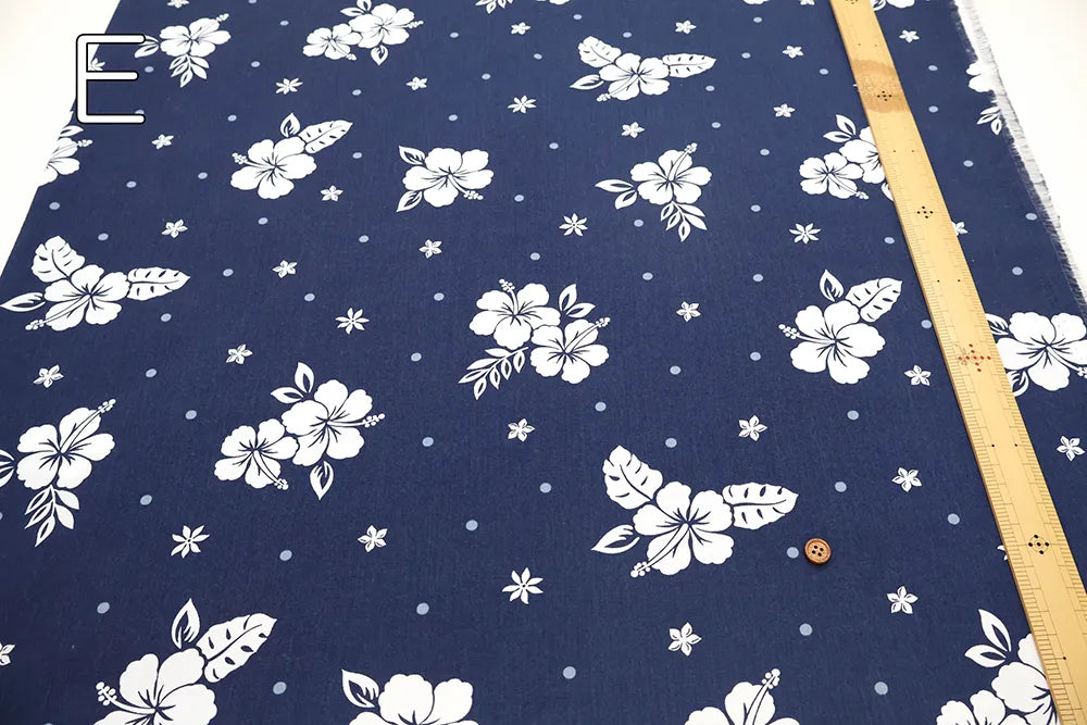 T/C Printed Fabric core yarn - Hawaiian - nomura tailor