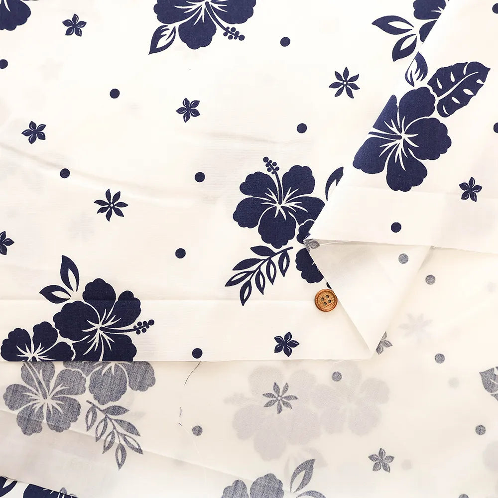 T/C Printed Fabric core yarn - Hawaiian - nomura tailor