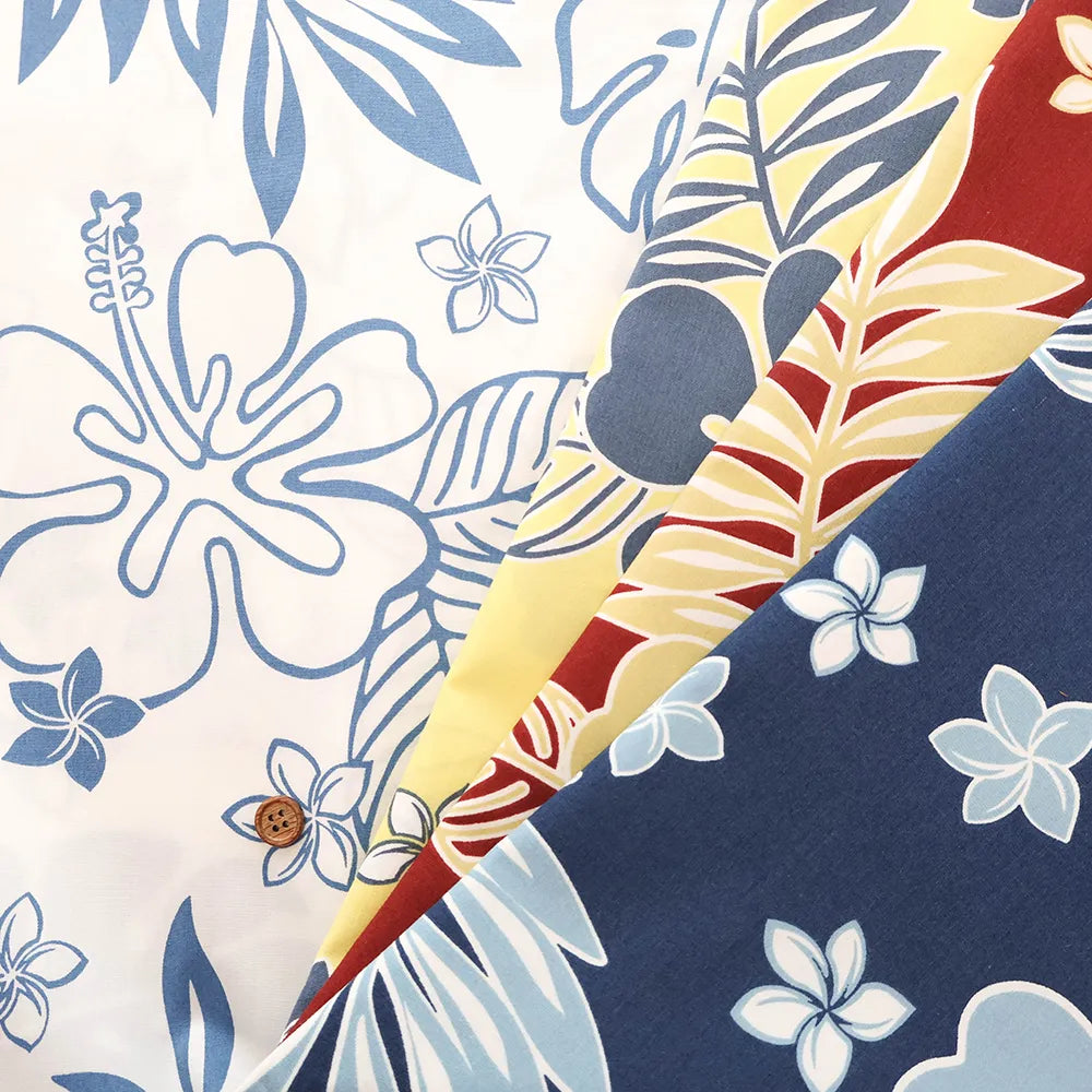 T/C Printed Fabric core yarn - Hawaiian - nomura tailor