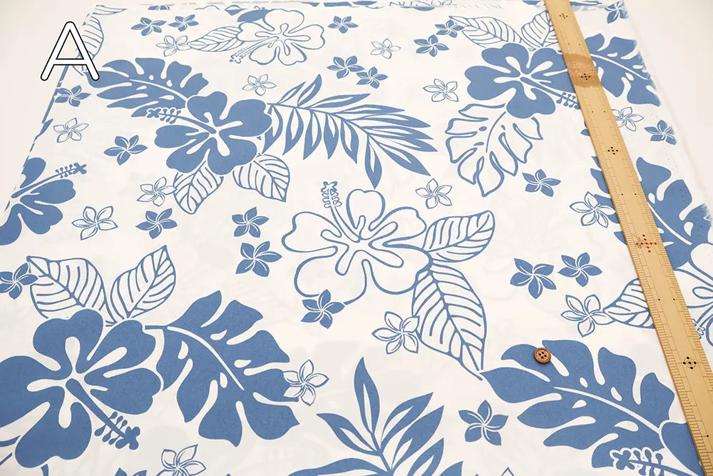 T/C Printed Fabric core yarn - Hawaiian - nomura tailor
