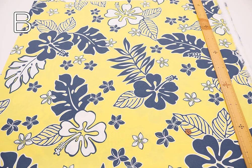 T/C Printed Fabric core yarn - Hawaiian - nomura tailor