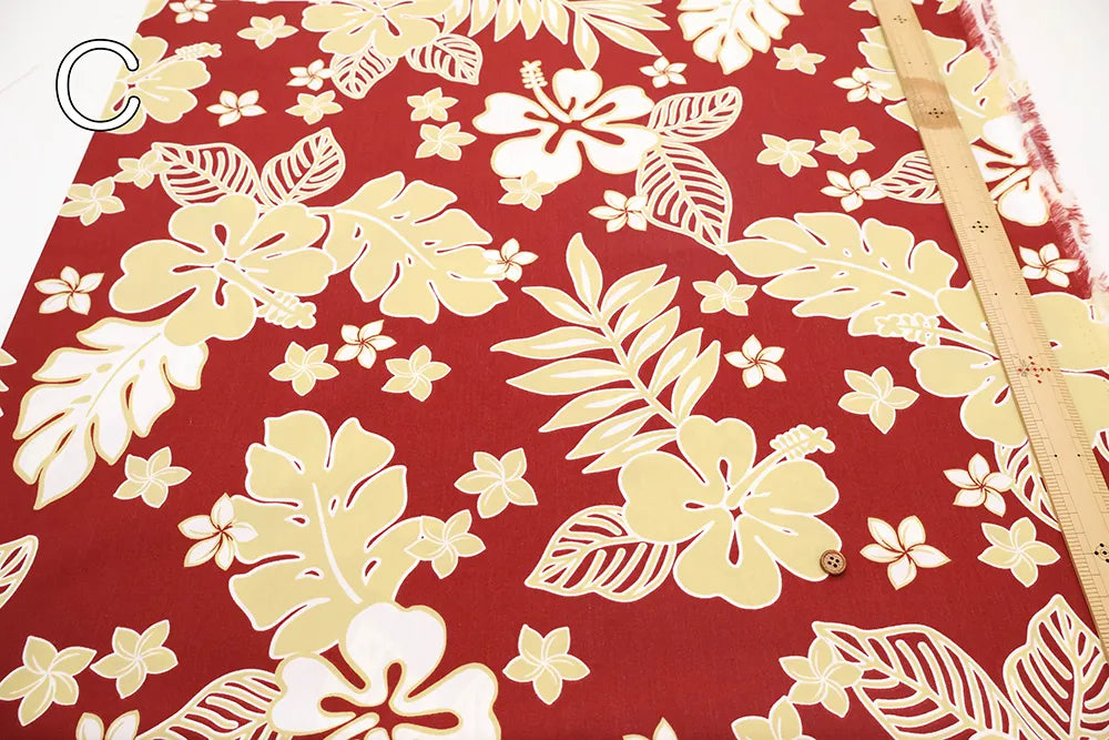 T/C Printed Fabric core yarn - Hawaiian - nomura tailor