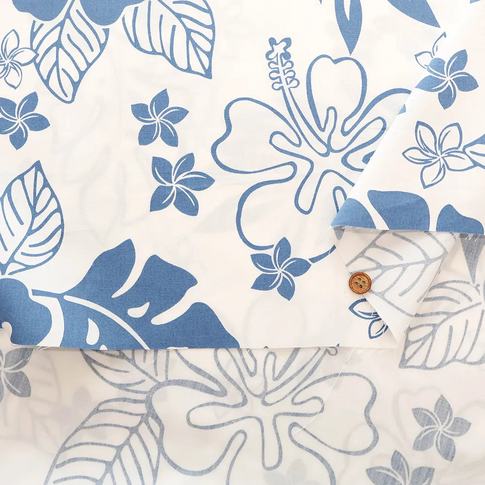 T/C Printed Fabric core yarn - Hawaiian - nomura tailor