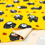 Cotton Oxford Printed Fabric おとぼけゴリラ - nomura tailor