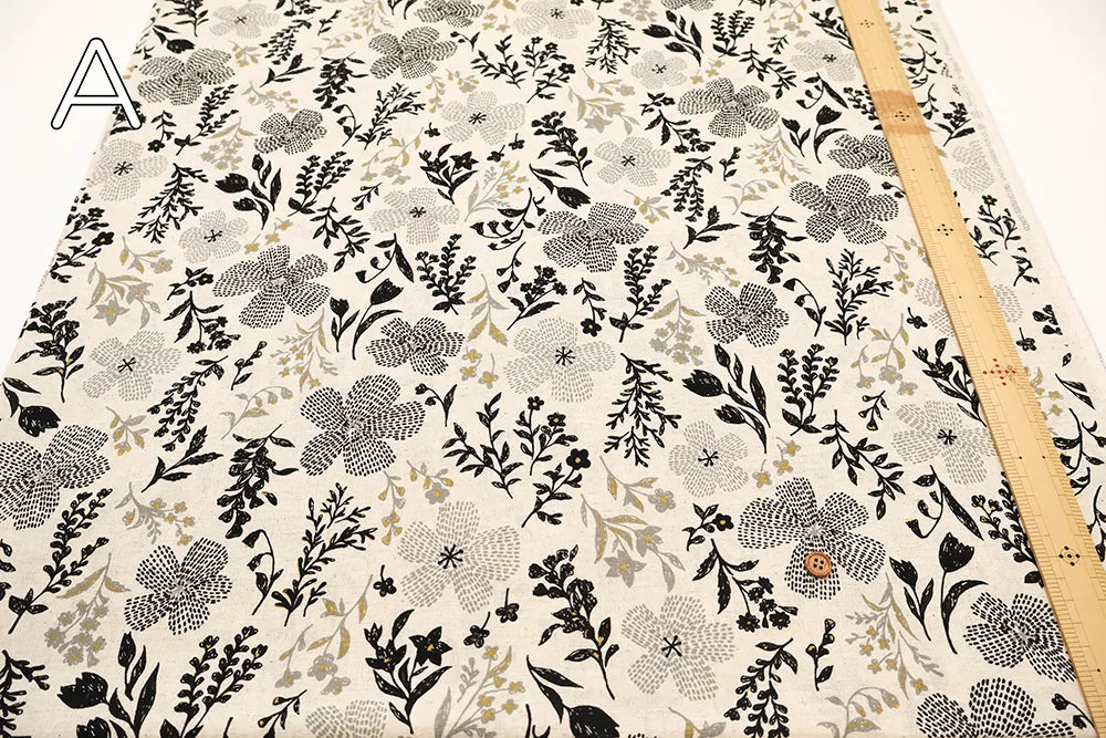 C/L Sheeting Printed Fabric - Flowers - nomura tailor