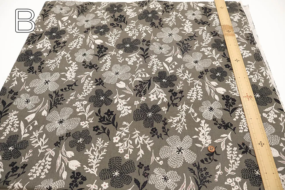 C/L Sheeting Printed Fabric - Flowers - nomura tailor