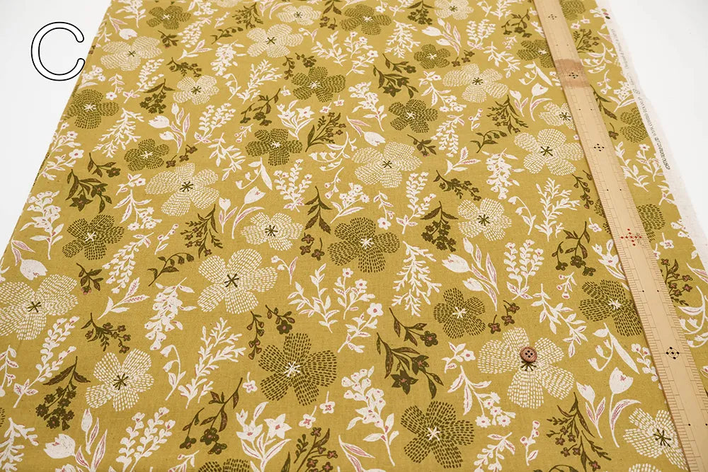 C/L Sheeting Printed Fabric - Flowers - nomura tailor