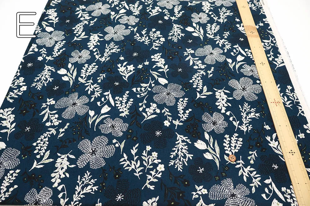 C/L Sheeting Printed Fabric - Flowers - nomura tailor