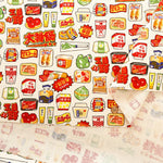 Cotton Oxford Printed Fabric - Supermarket - nomura tailor