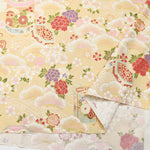 Cotton Seating Printed Fabric Quilted Gait Cherry Blossoms and Japanese Containers - nomura tailor