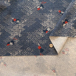 Cotton Sheeting printed Fabric - Japanese-style Seigaiha Rabbits - nomura tailor