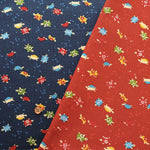 Cotton Sheeting printed Fabric - Japanese-style - Lucky Turtles - nomura tailor