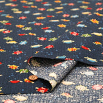 Cotton Sheeting printed Fabric - Japanese-style - Lucky Turtles - nomura tailor