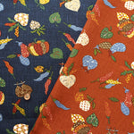 Cotton Sheeting printed Fabric - Japanese-style Vegetables - nomura tailor