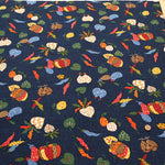 Cotton Sheeting printed Fabric - Japanese-style Vegetables - nomura tailor