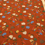 Cotton Sheeting printed Fabric - Japanese-style Vegetables - nomura tailor