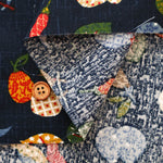 Cotton Sheeting printed Fabric - Japanese-style Vegetables - nomura tailor