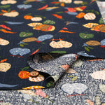 Cotton Sheeting printed Fabric - Japanese-style Vegetables - nomura tailor