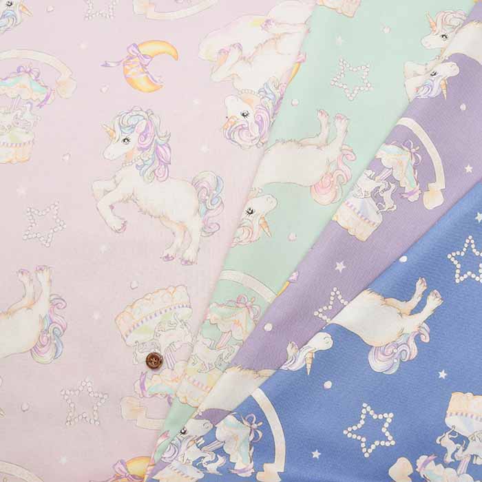 Cotton sheeting print fabric un/no unicorn - nomura tailor