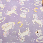 Cotton sheeting print fabric un/no unicorn - nomura tailor