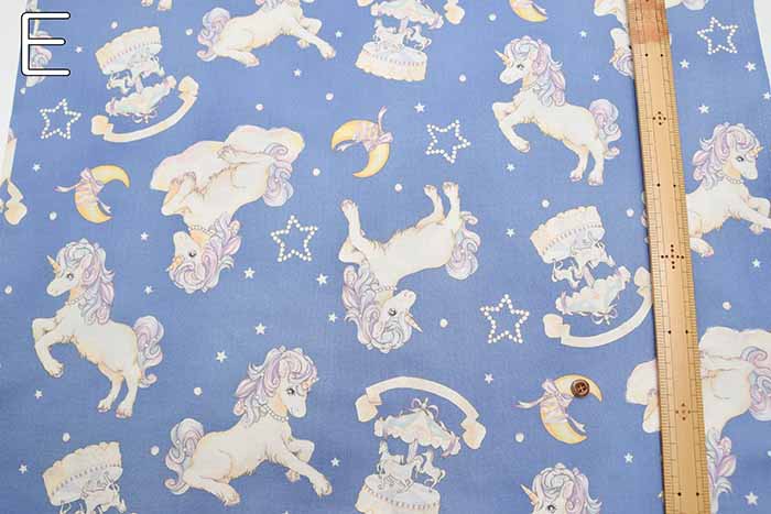 Cotton sheeting print fabric un/no unicorn - nomura tailor